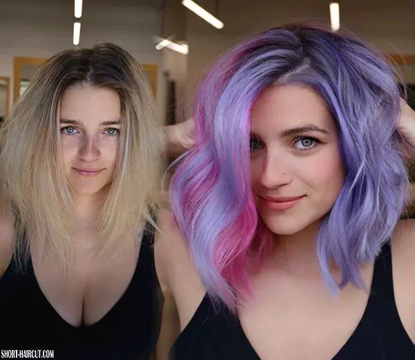 Pastel Purple Short Hair