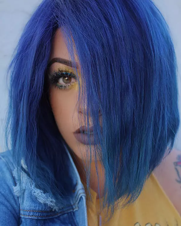 Blue Hairstyles For Short Hair