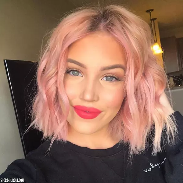 Short Light Pink Hair