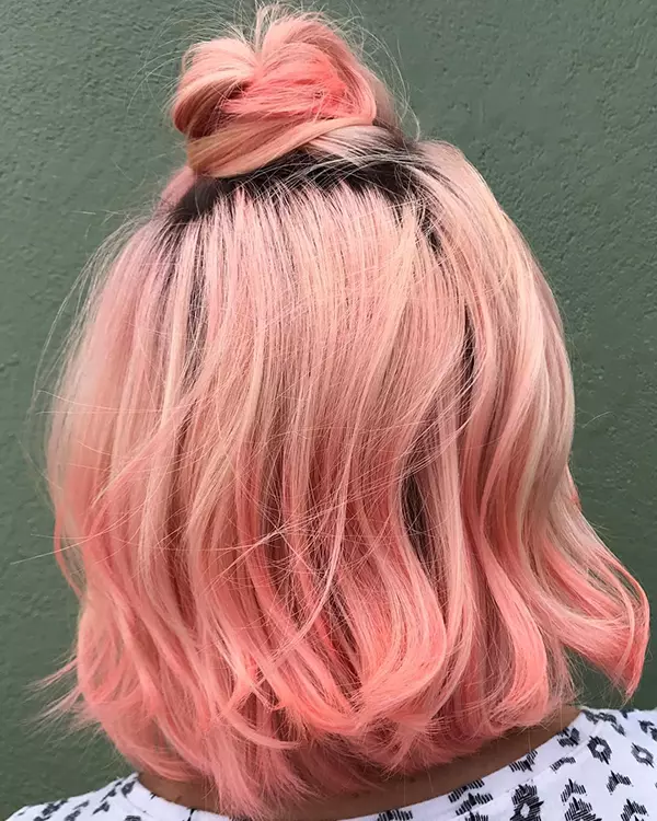 Pink Ombre Short Hair