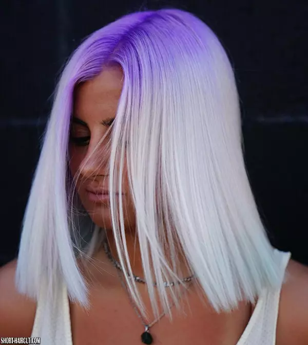 Blonde And Purple Short Hairstyles