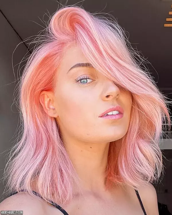 Short Pink Pastel Hair