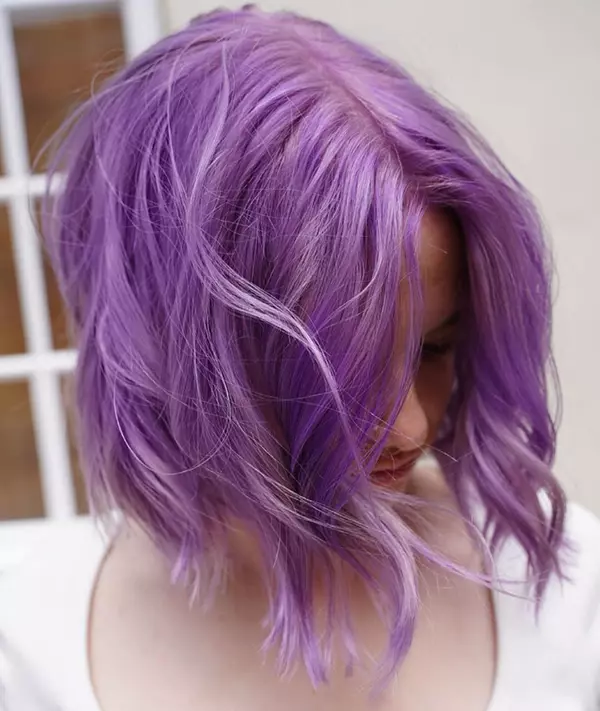 Short Hair Purple Ombre