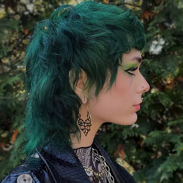 Blue And Green Short Hair