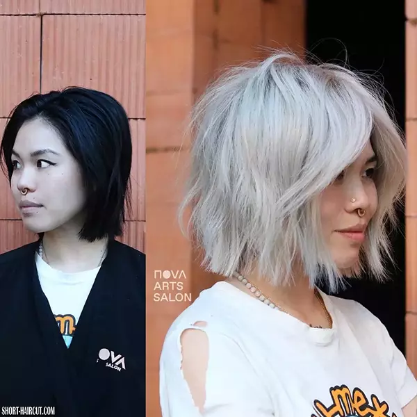 Short Choppy Messy Hairstyles