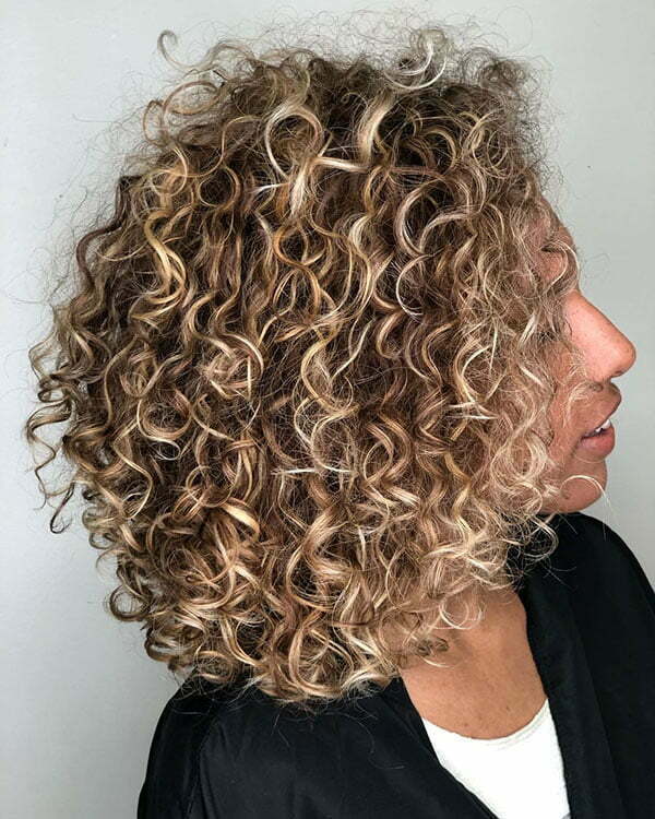 Curly Inverted Bob
