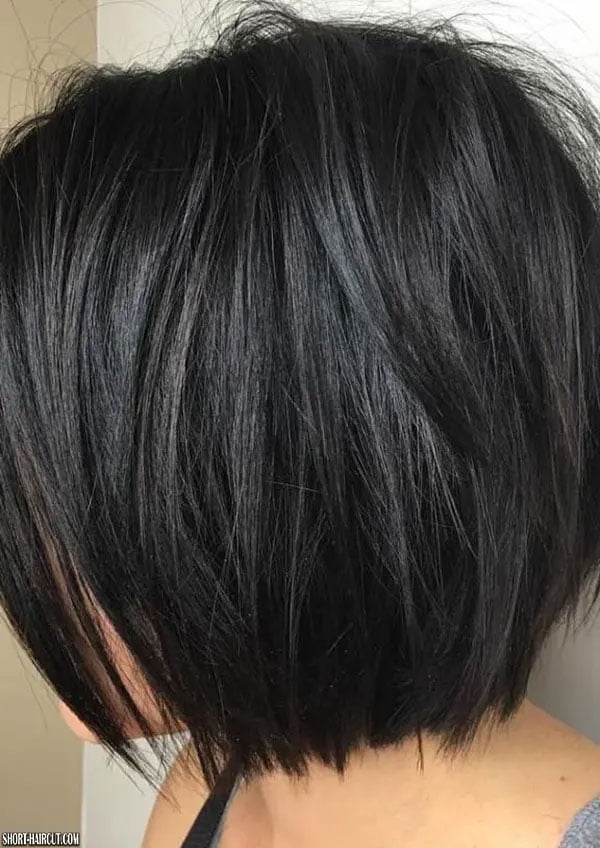 Layered Inverted Bob For Thick Hair