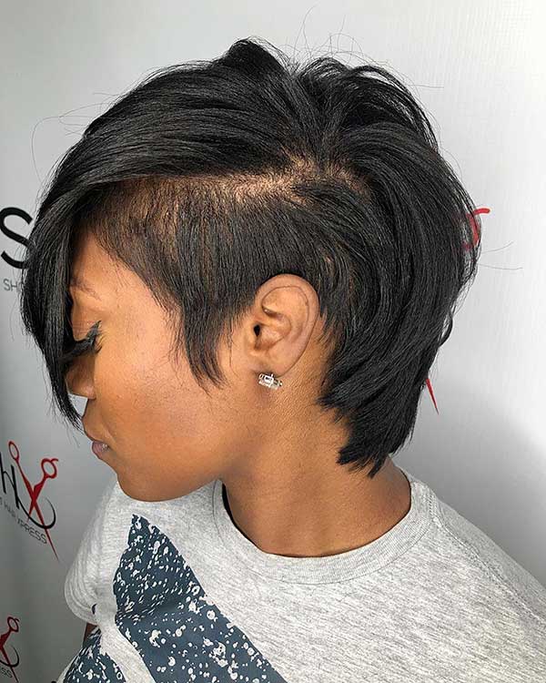 Short Shaved Black Hairstyles