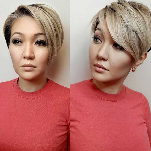 Pixie Cut With Straight Across Bangs