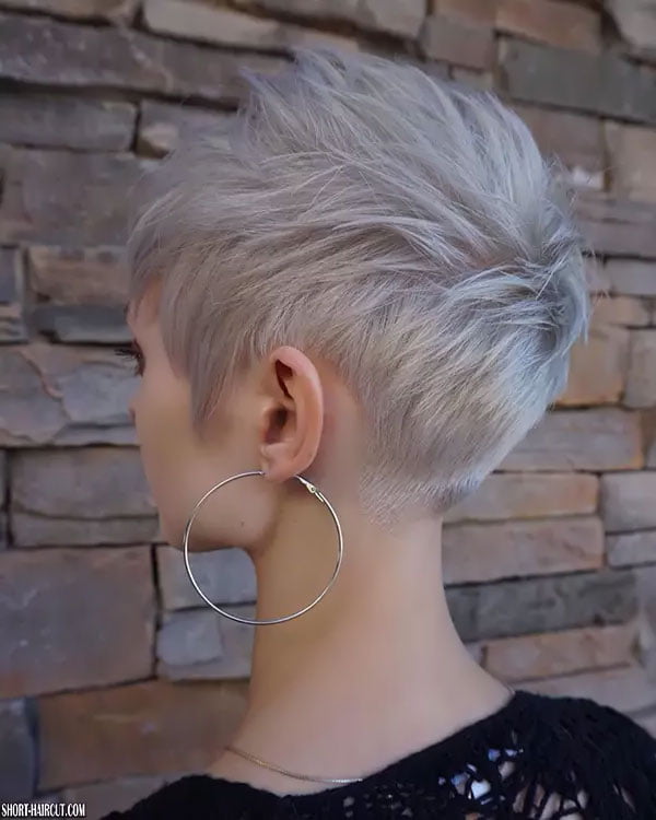 Back View Of Pixie Hairstyles