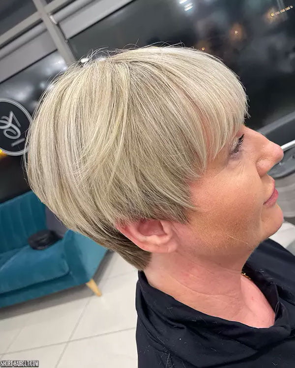 Long Pixie Haircuts For Older Women