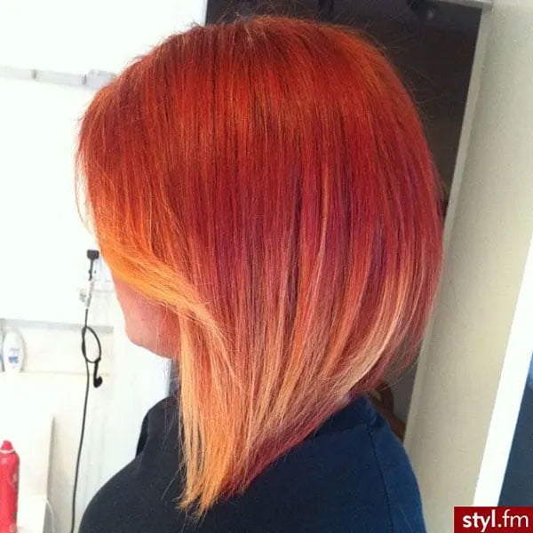 Short Ombre Red Hair