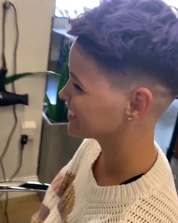 Pixie Cut Shaved Sides