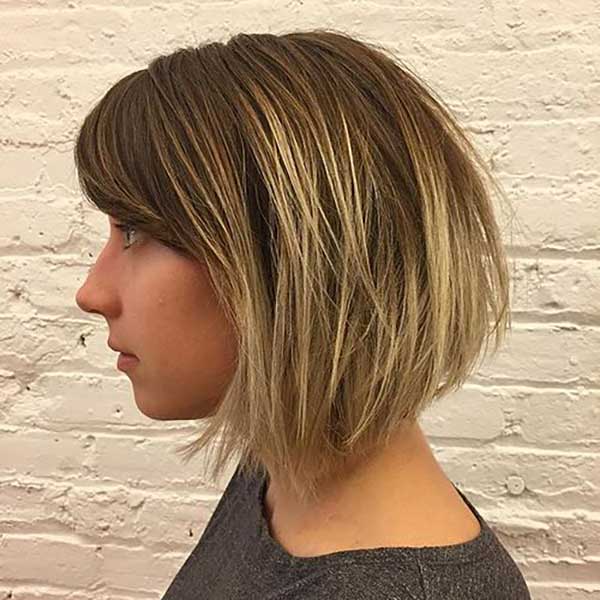 Tousled Bob with Ombre Highlights