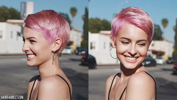 Pink Pixie Hair