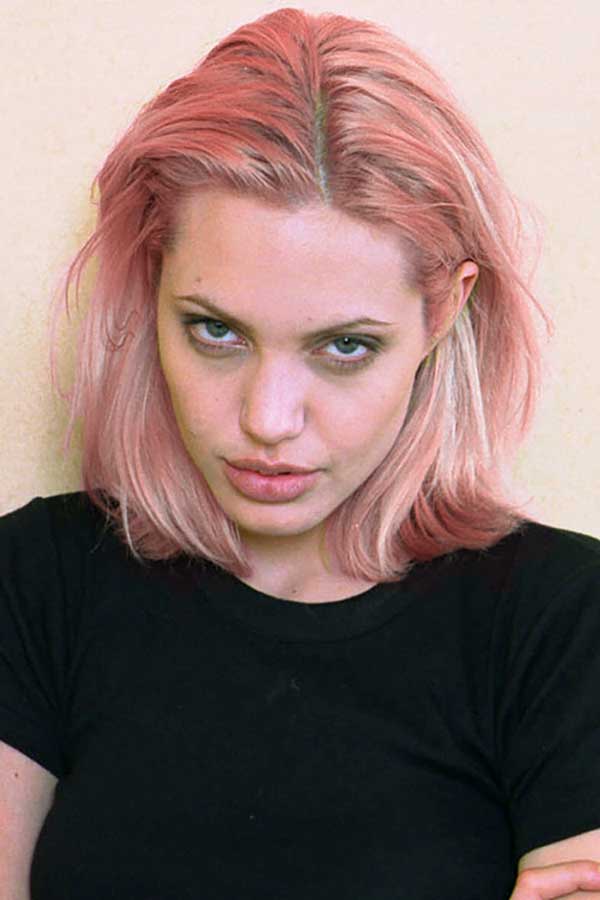 Angelina Jolie Pink Hair
