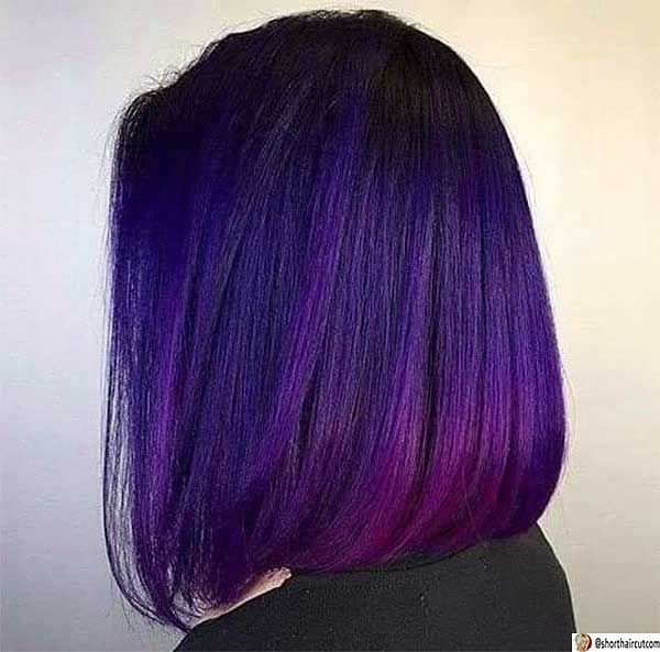 Purple Short Haircuts