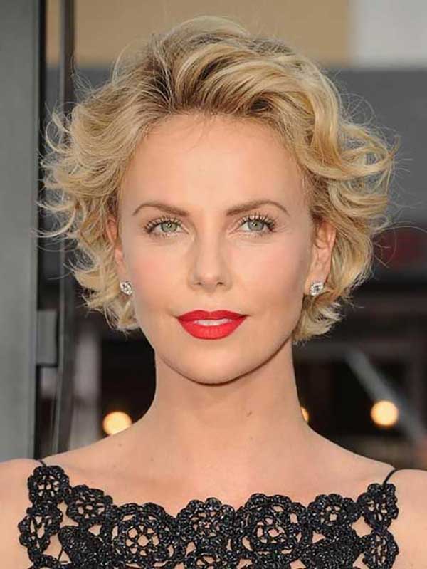Charlize Theron Short Curly Hair