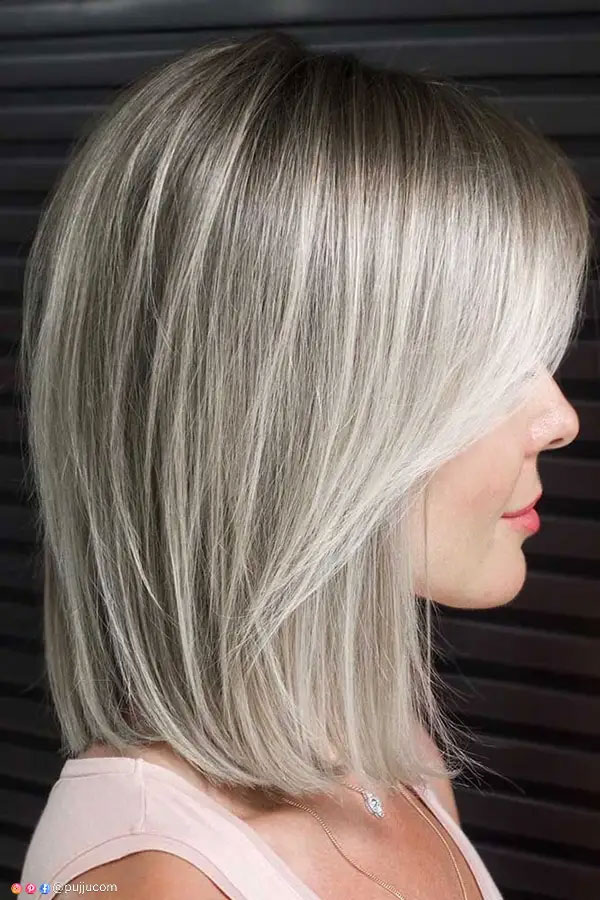 Long Inverted Bob For Thick Hair