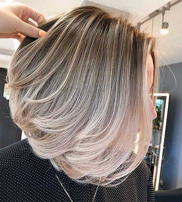 short hair with blue highlights | haircut and color by ramon… | Flickr