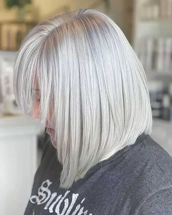 Platinum Ash Blonde Short Hair