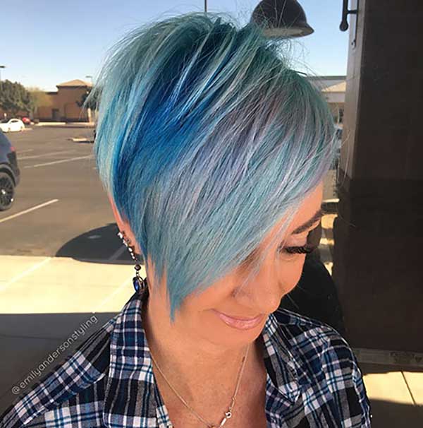 Blue Hair Pixie