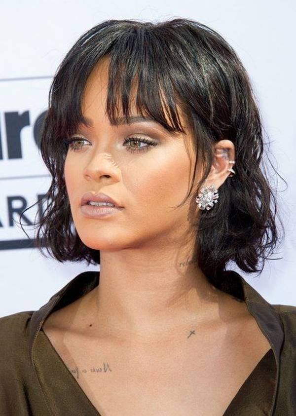 Rihanna Curly Bob