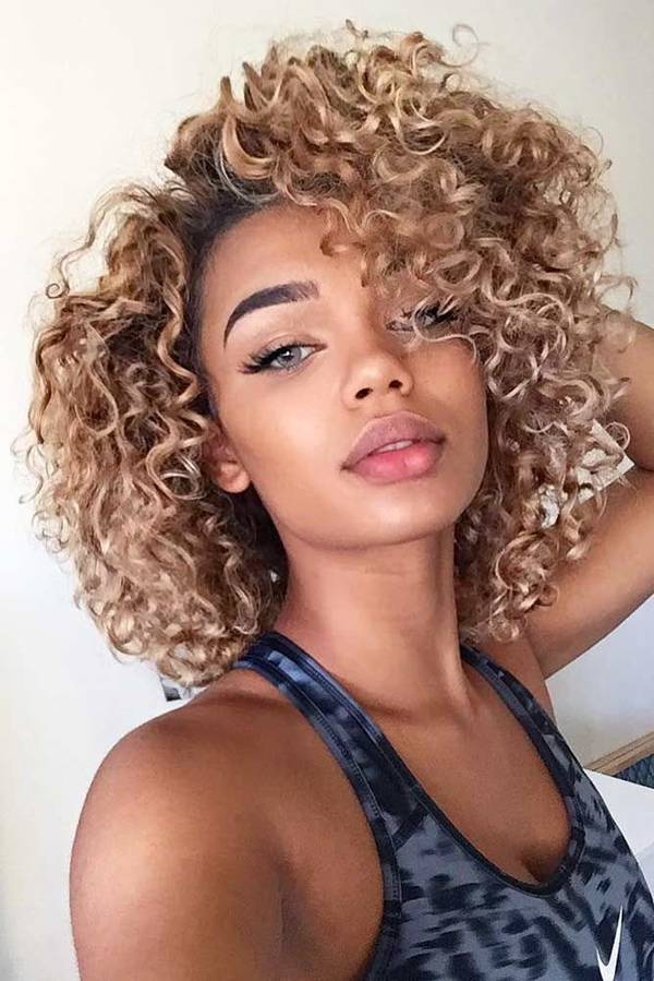 Short Hairstyles For Thick Curly Hair And Oval Face