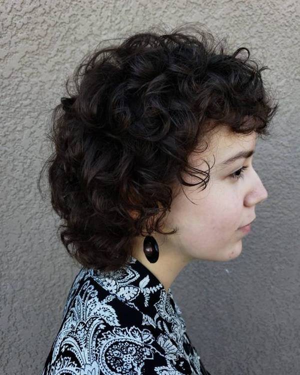 Curly Perm Short Hair