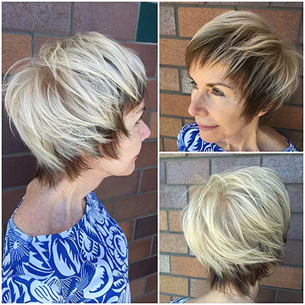 Short Layered Hair For Over 70
