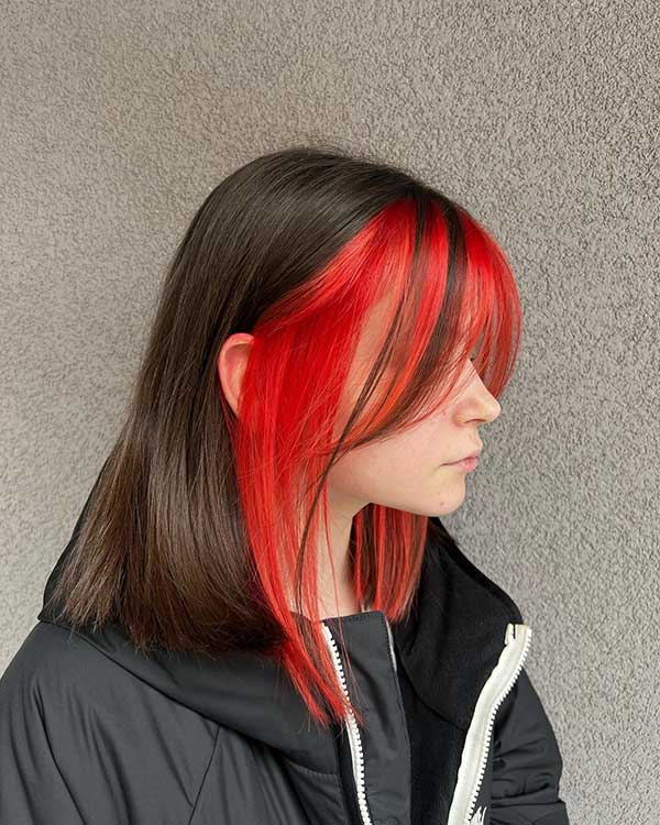 Two Tone Red Hairstyles