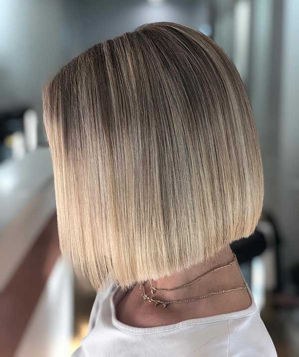 Brown To Blonde Ombre Bob