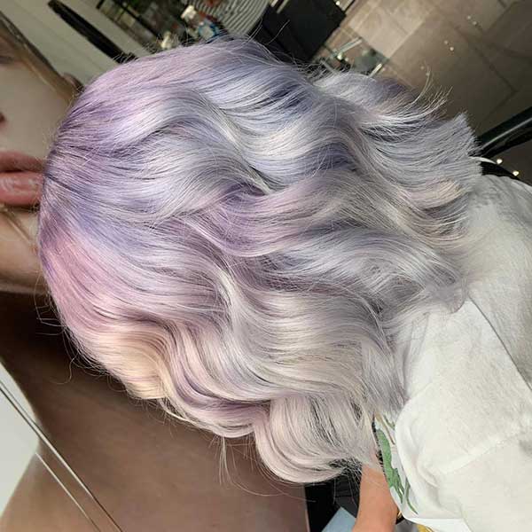 Short Pastel Purple Hair