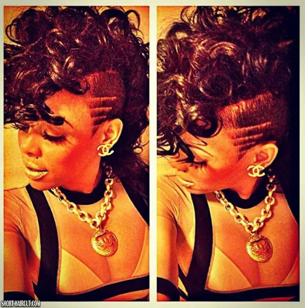 Curly Mohawk Styles For Black Females