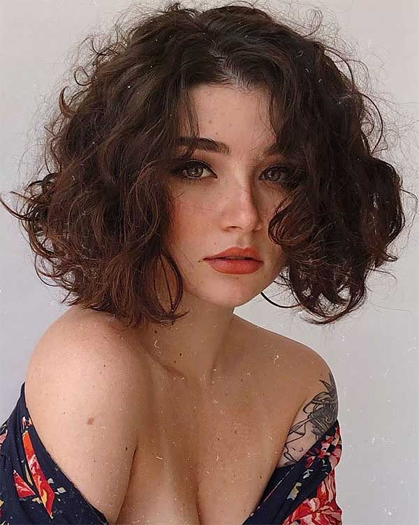Short Curly Bobs For Fine Hair