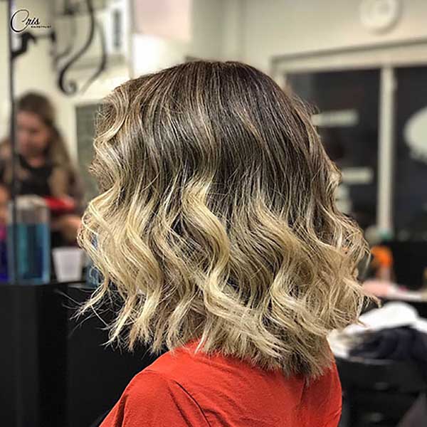 Brown To Blonde Ombre Curly Hair