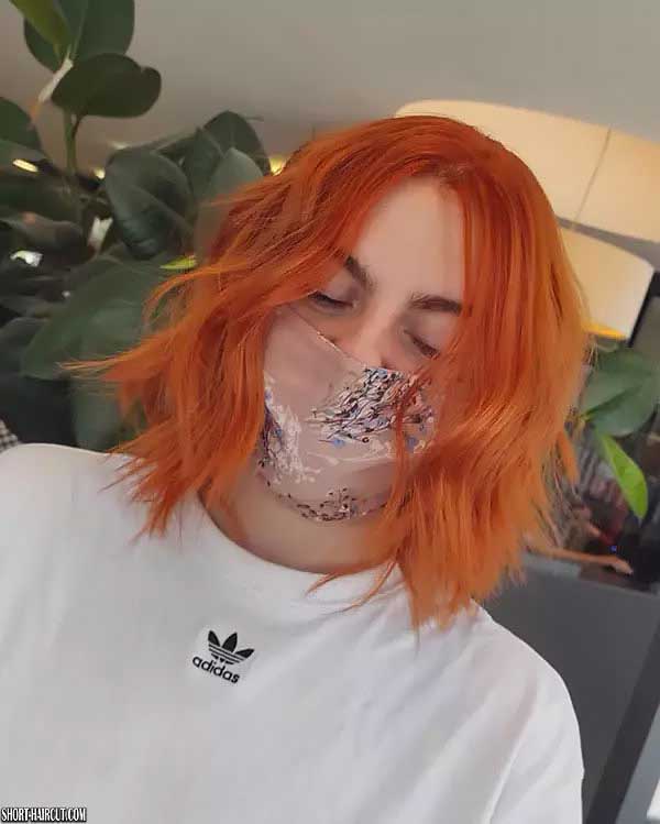Short Copper Red Hair