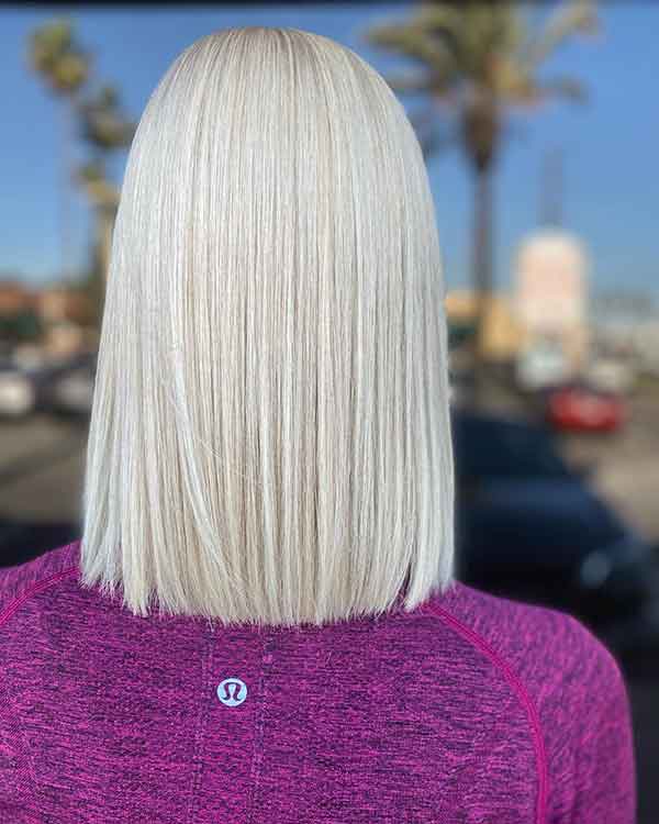 Short Platinum Blonde Haircuts
