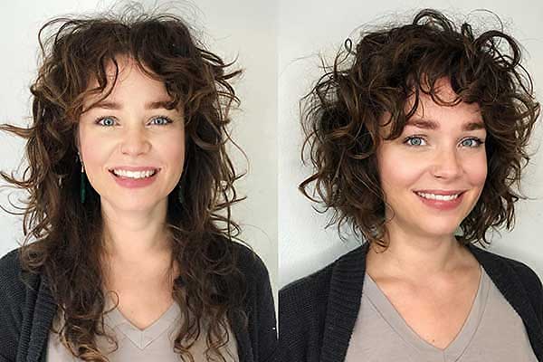 Short Curly Hairstyles For Round Faces