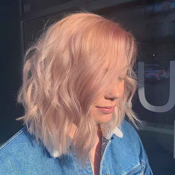 Light Pink Short Hair