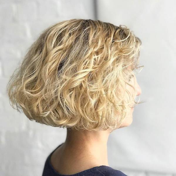 Short Curly Bob Hairstyles For Over 50