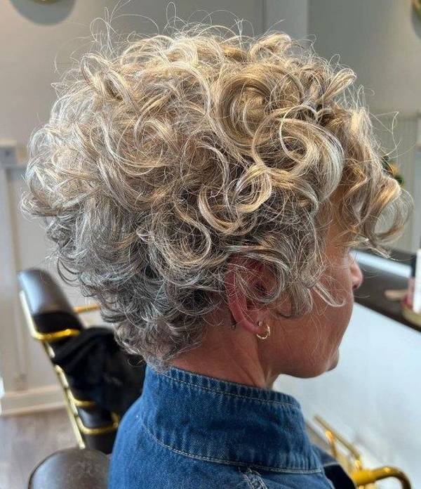 Short Haircuts For Thick Curly Hair Over 50