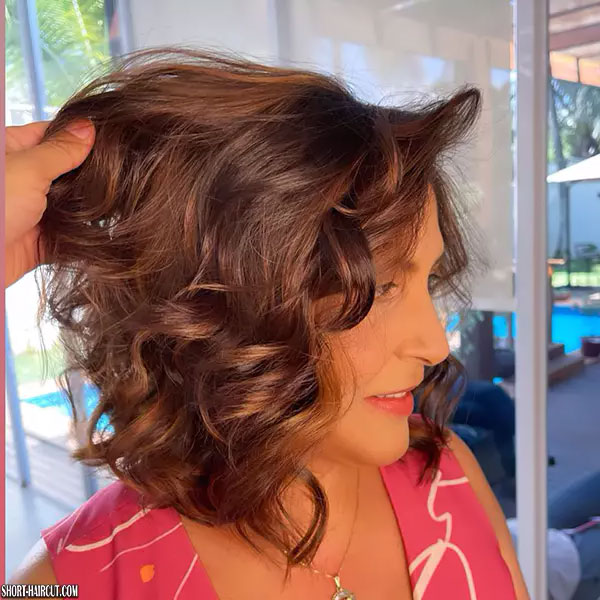 Layered Short Hairstyles For Naturally Curly Hair Over 50