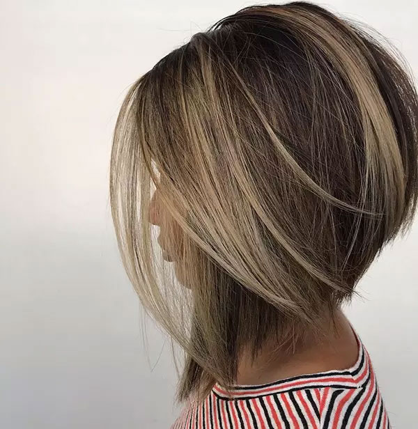 Layered Inverted Bob For Thick Hair