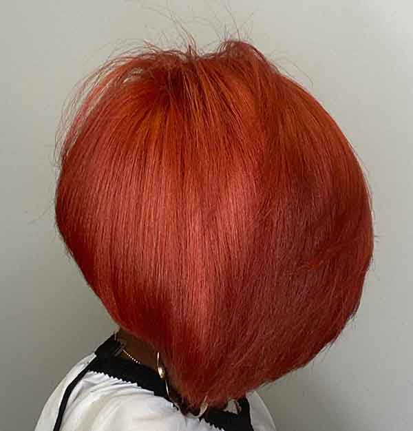 Red Hair Bob Cut