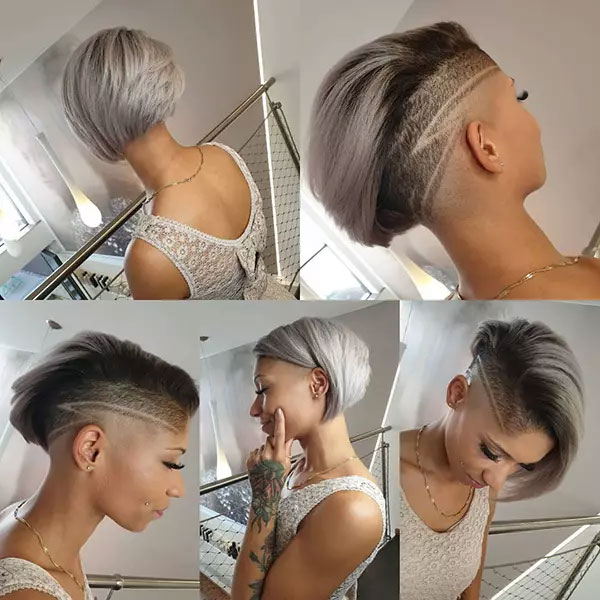 The 50 Coolest Shaved Hairstyles for Women - Hair Adviser | Half shaved  hair, Shaved side haircut, Shaved side hairstyles