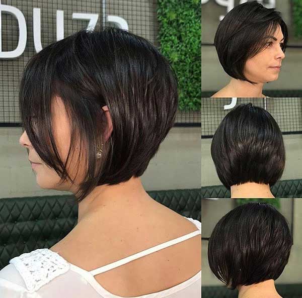 Inverted Bob With Bangs And Layers