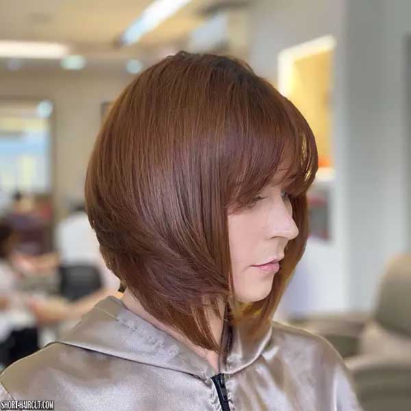 Bob Hairstyle With Bangs And Layers