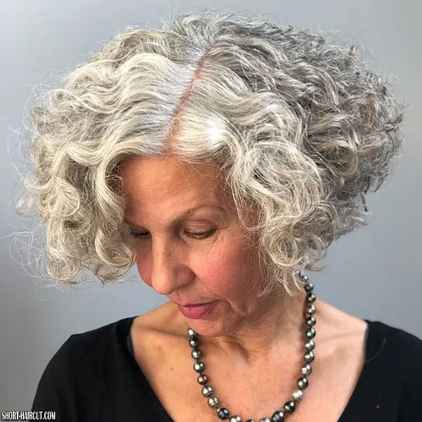Short Curly Grey Hairstyles