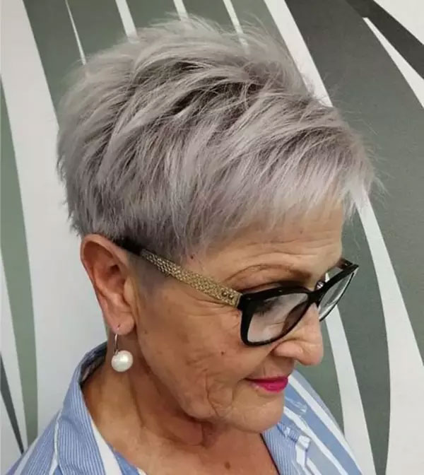 Choppy Pixie Cut For Over 60
